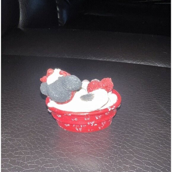 VTG 1994 MARY'S MOO MOOS Cow Figurine "Bubbling Over With‎ Love" Enesco - Picture 2 of 3